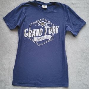 Grand Turk Tee Turks & Caicos T-Shirt Periwinkle Blue Caribbean Outpost S